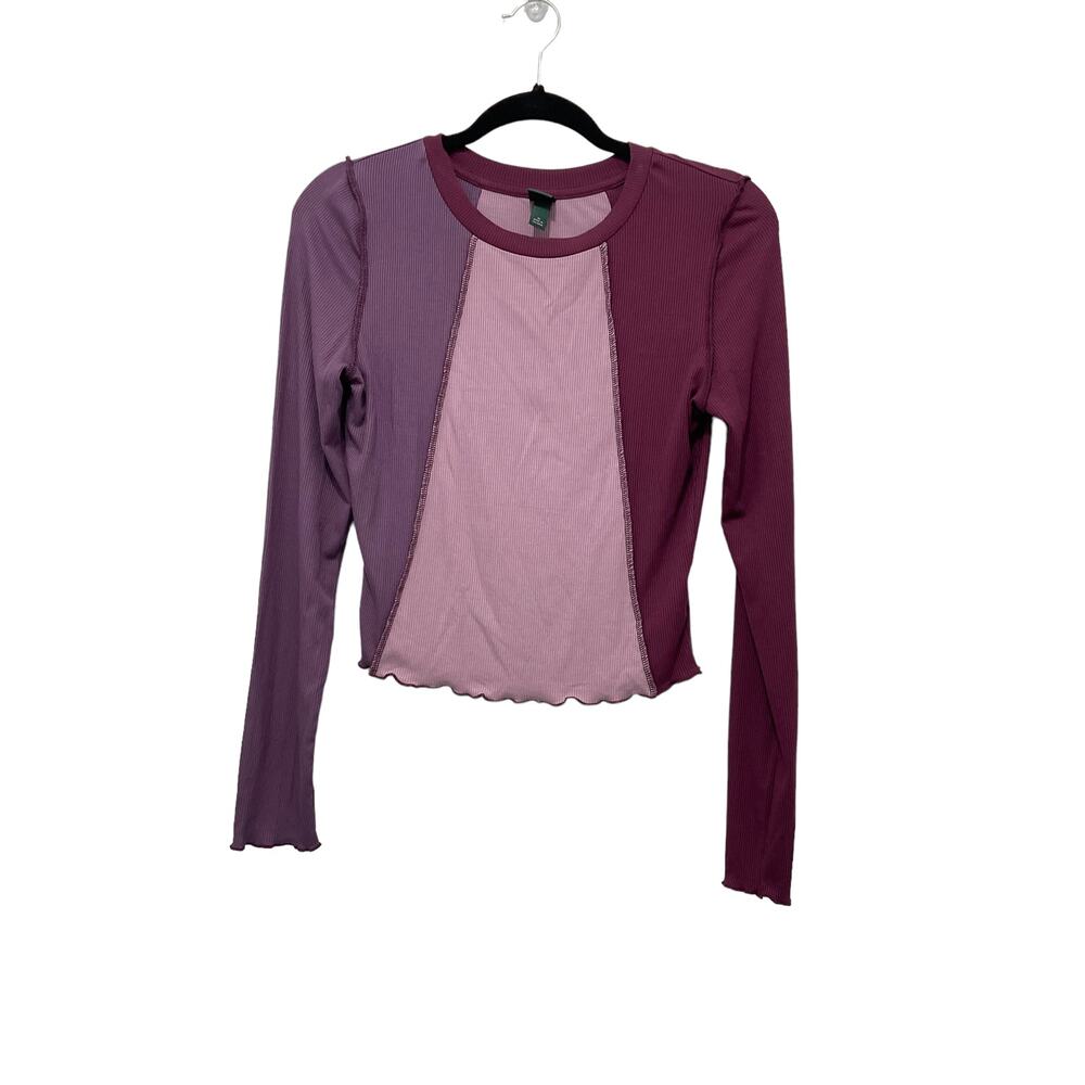 Wild Fable Color Block Cropped Top